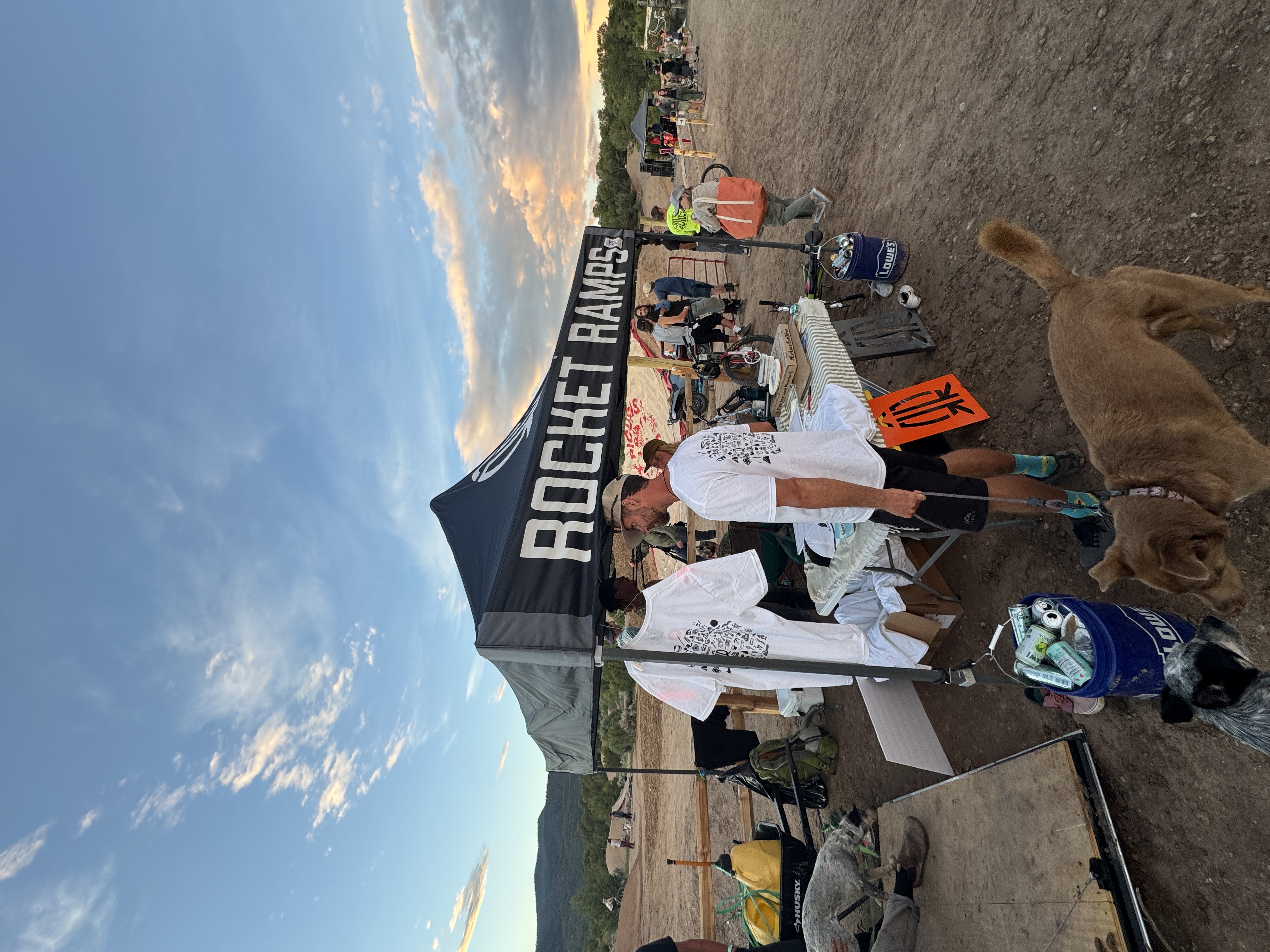 Rocket Ramps event booth at Picuris Pueblo All-Wheel Park